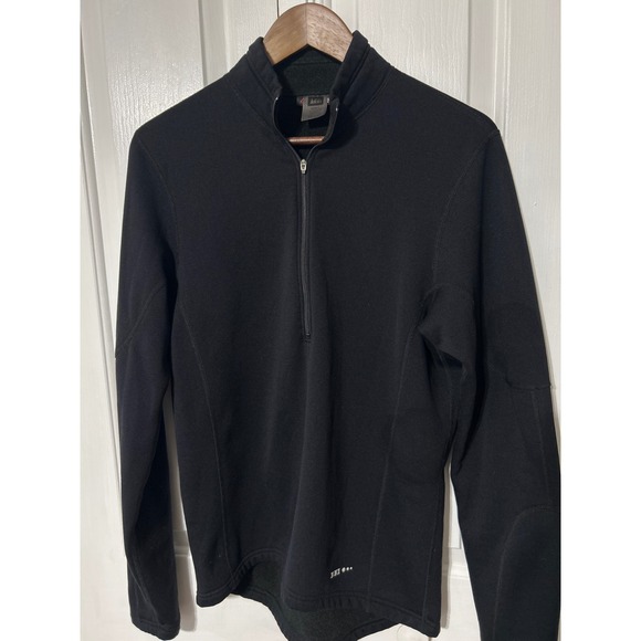 REI Co-op Mens L Black Polartec Fleece 1/4 Zip Pullover Long Sleeve - Picture 2 of 8